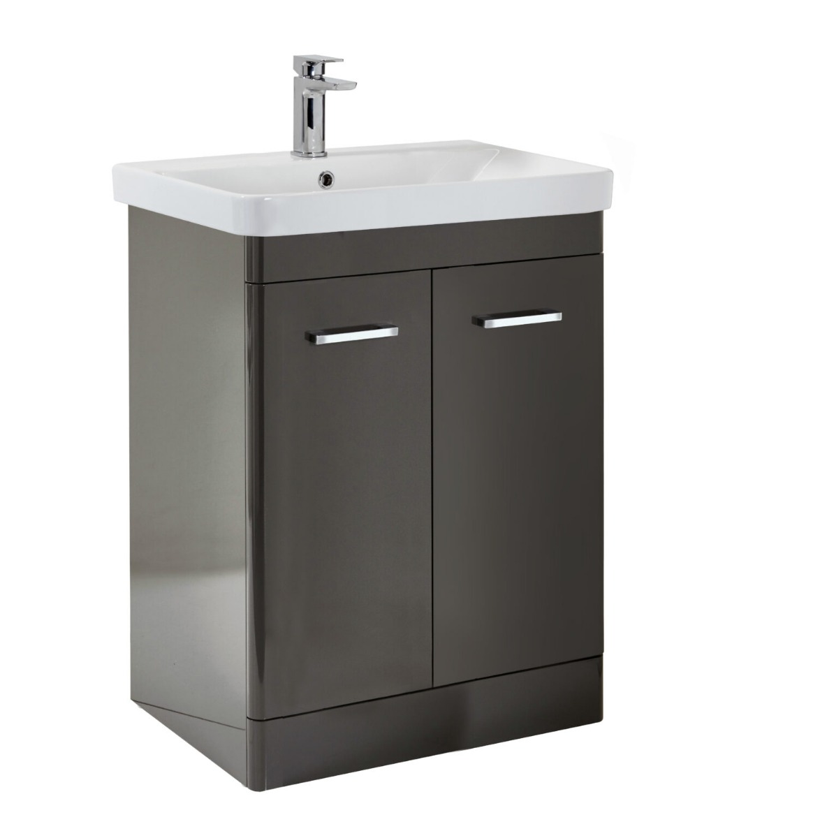 Rowlan 800 Floor Standing Vanity Unit & Basin - Wolf Grey 