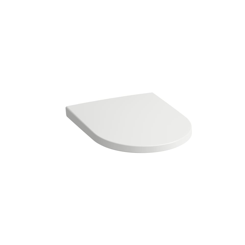 Seat and cover, removable, with lowering system, hollow space fixation- WHITE