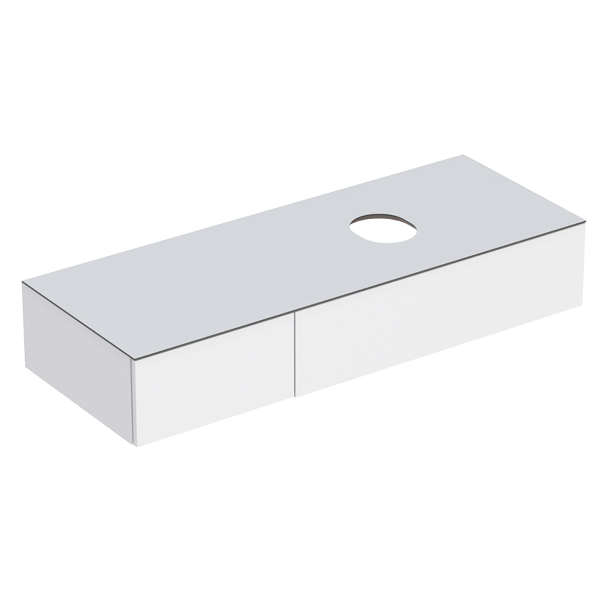 Veriform Cabinet With two Drawers 1350mm - White