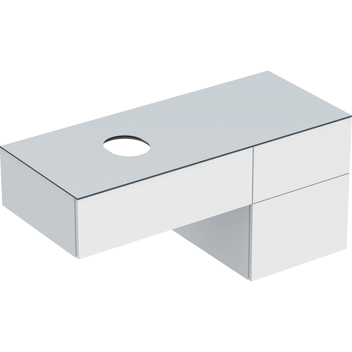 Veriform Cabinet With three Drawers 1350mm - White