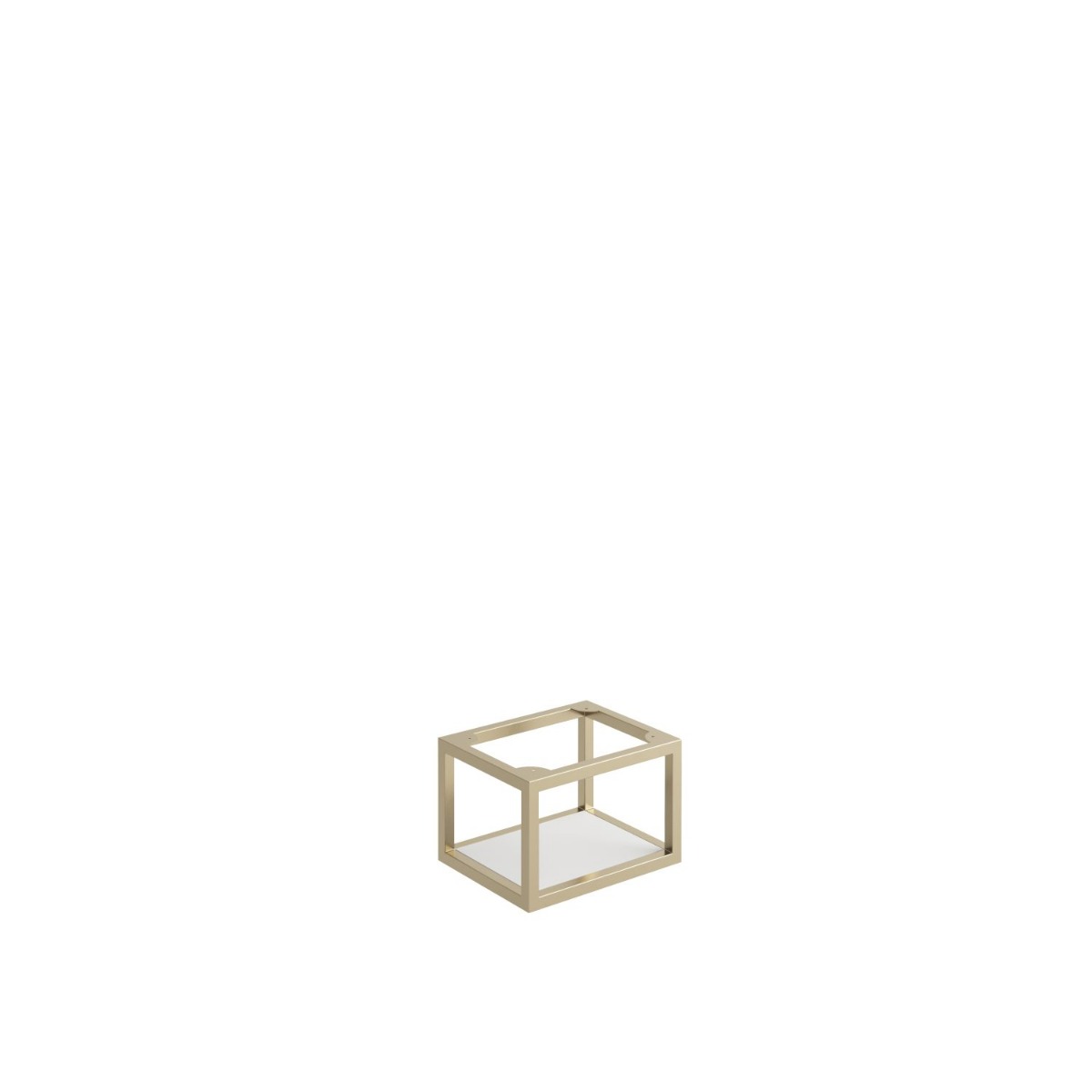 Driven Brushed Brass Frame with Dual Colour Shelf 300×250mm