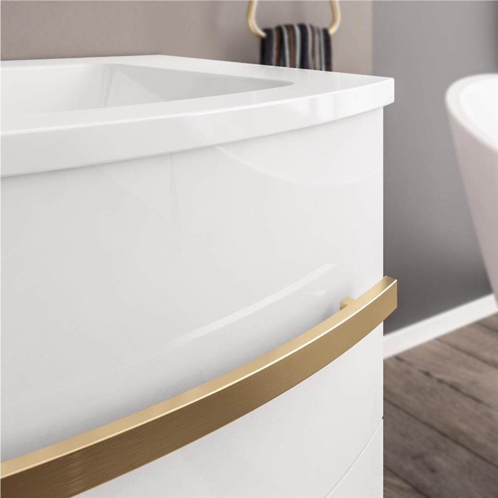 Centa Curved Brushed Brass Handle