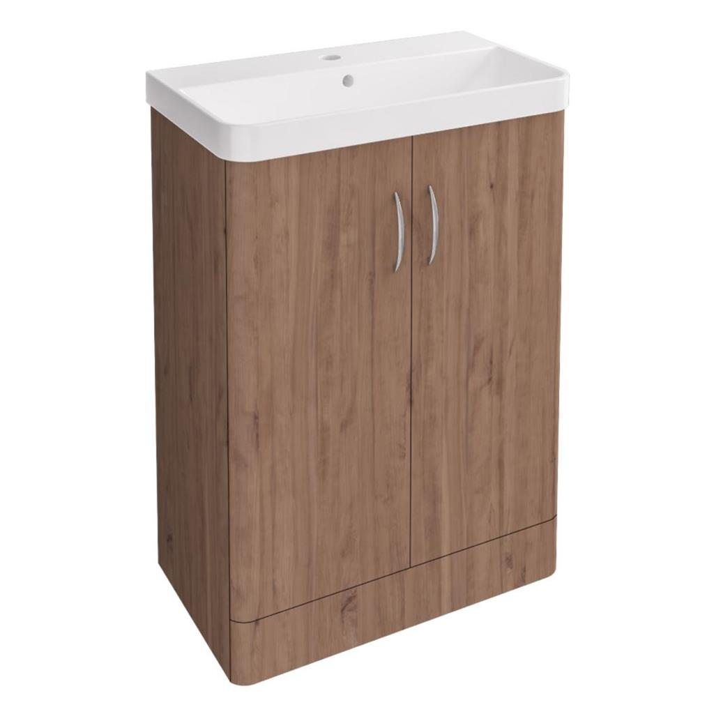 Cavone II 600x335mm 2 Door Cabinet - Medium Oak