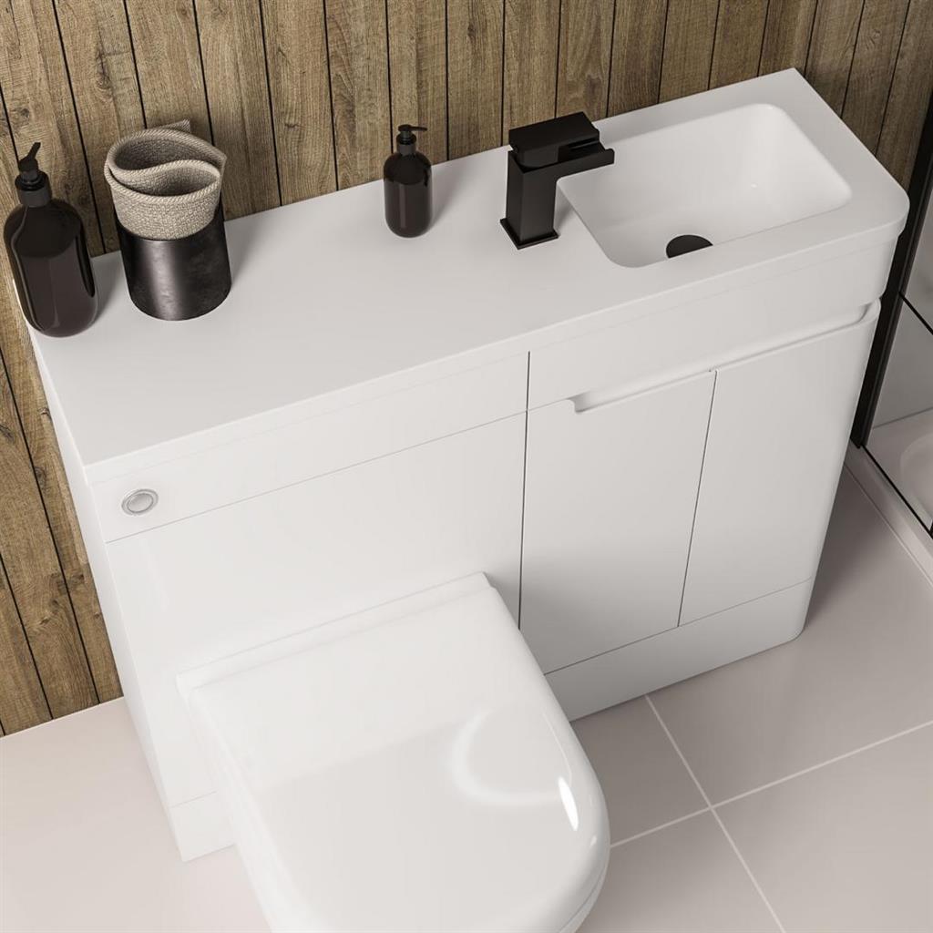 Arda 50cm RH Door Base Unit High Gloss White