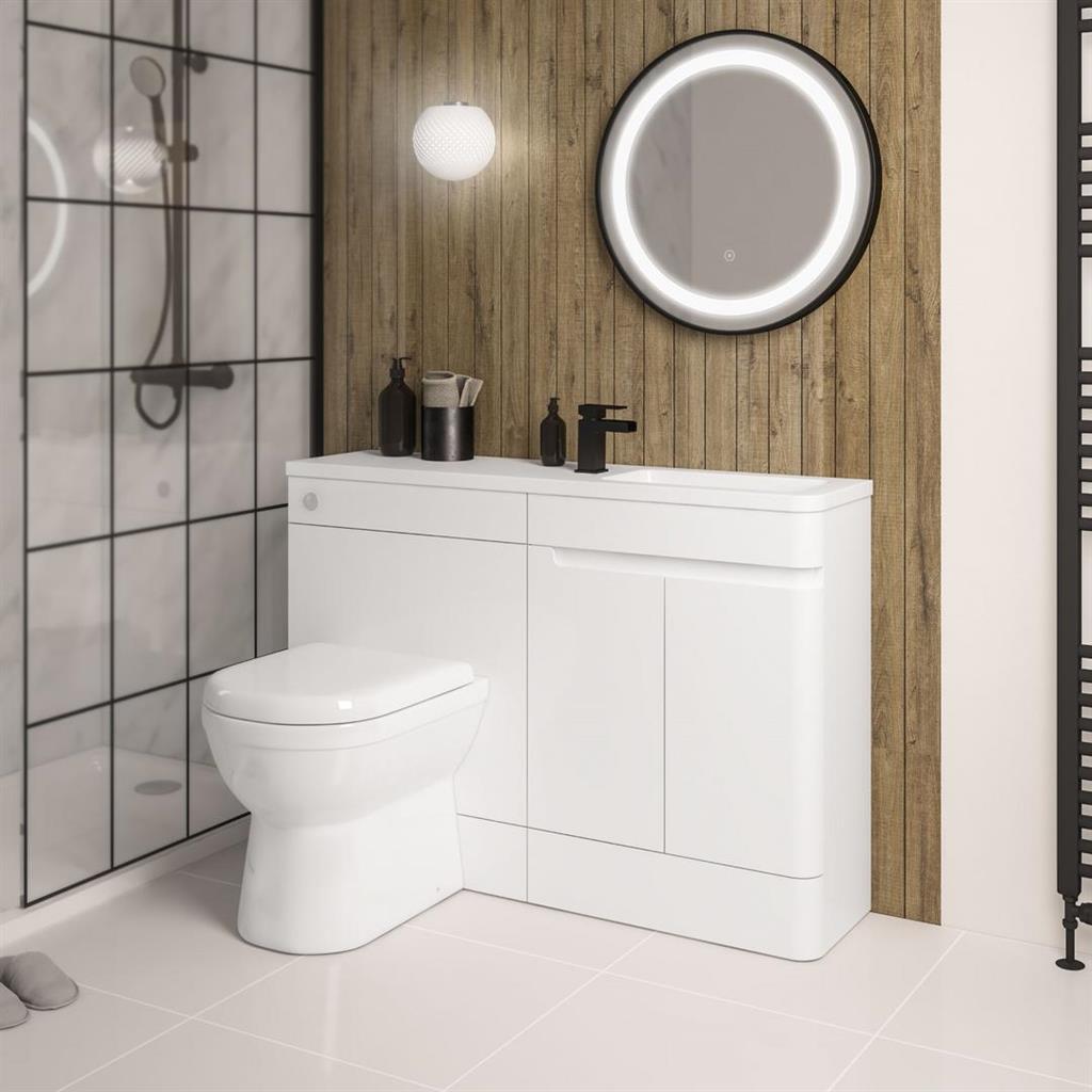 Arda 60cm RH Door Base Unit High Gloss White