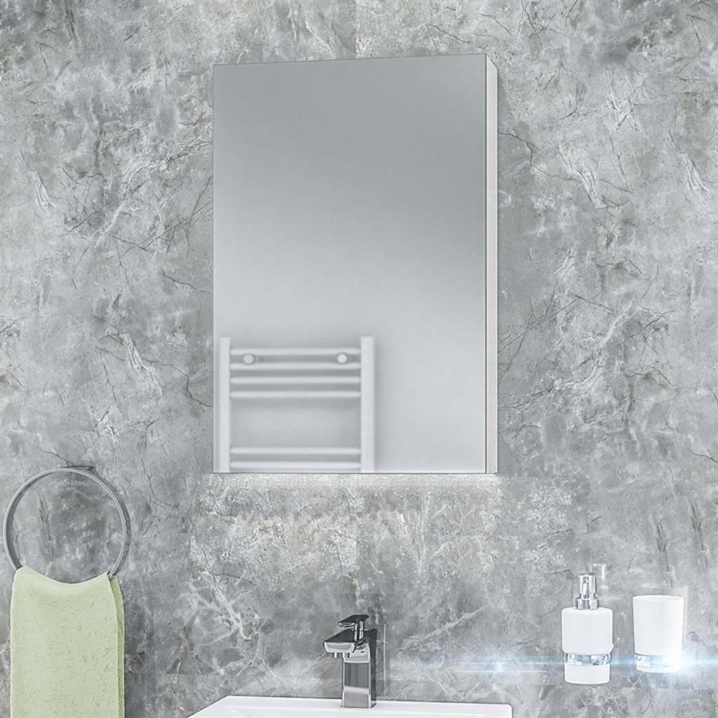 Ravini 500 x 700 x 120 1 Door Mirror Cabinet