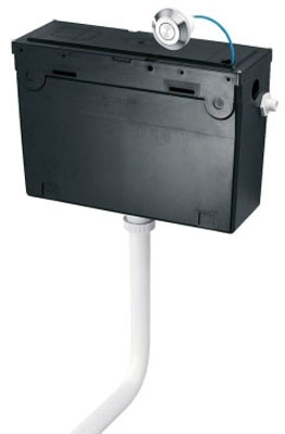 Armitage Shanks CONCEALA 2 Cistern 6 Litre Single Flush Valve Bottom Supply And Internal Overflow; Alternative Height Plastic Flushbends; No Push Button; No Finish