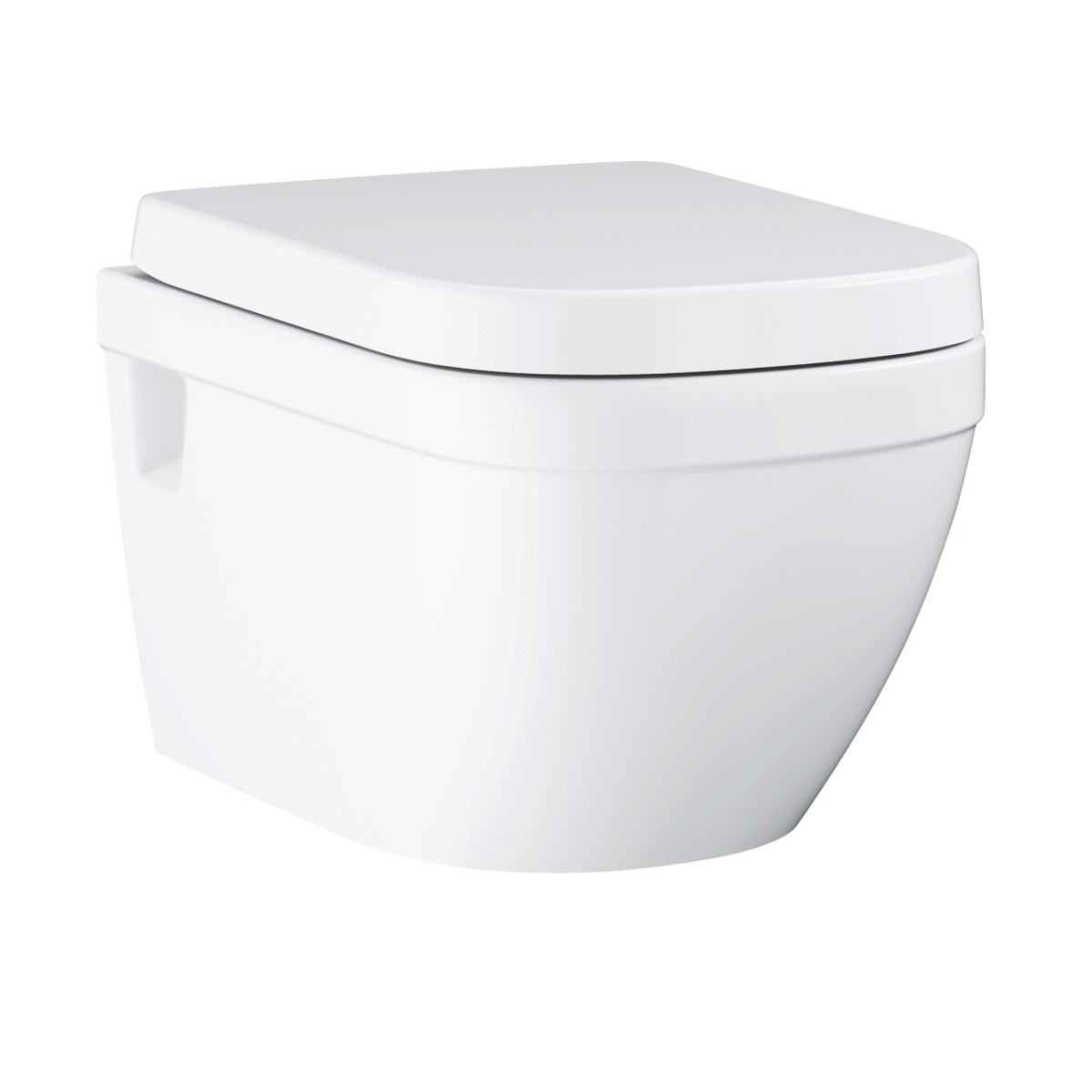 EURO CERAMIC WALL HUNG WC SET-horizontal outlet