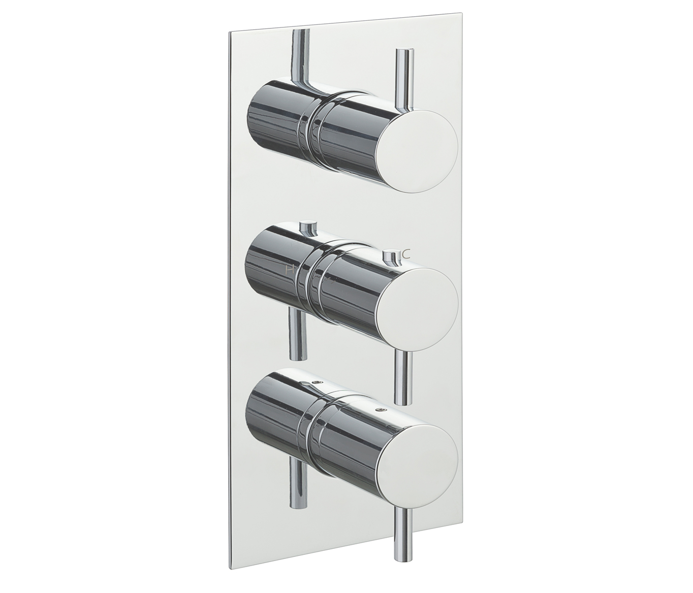 JTP - Fonti Thermostatic 3 Outlet Shower Valve Vertical
