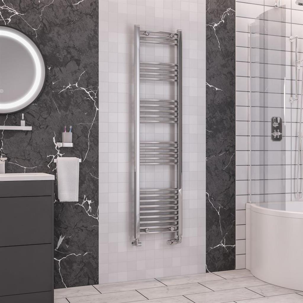 Wendover Curved Multirail 1600 x 400 Chrome