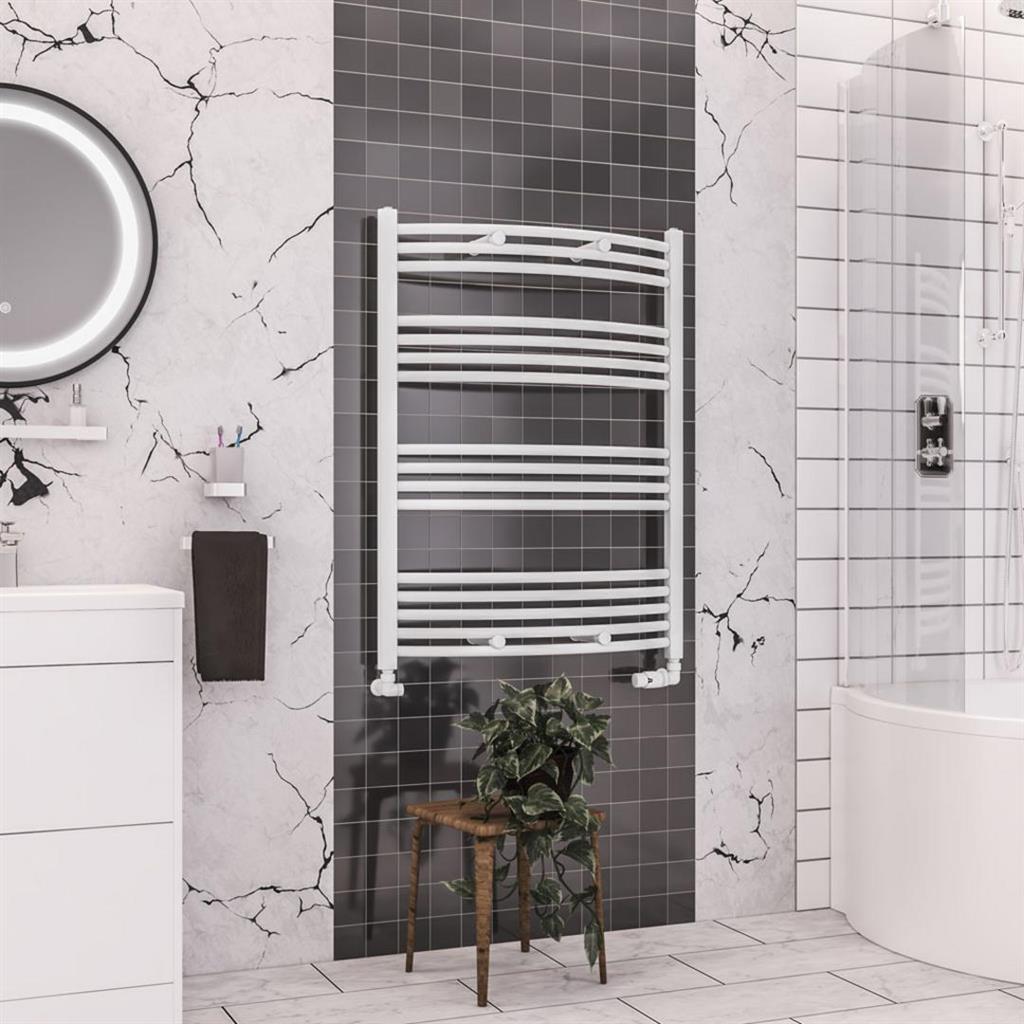 Wendover Curved Multirail 1000 x 750 Gloss White