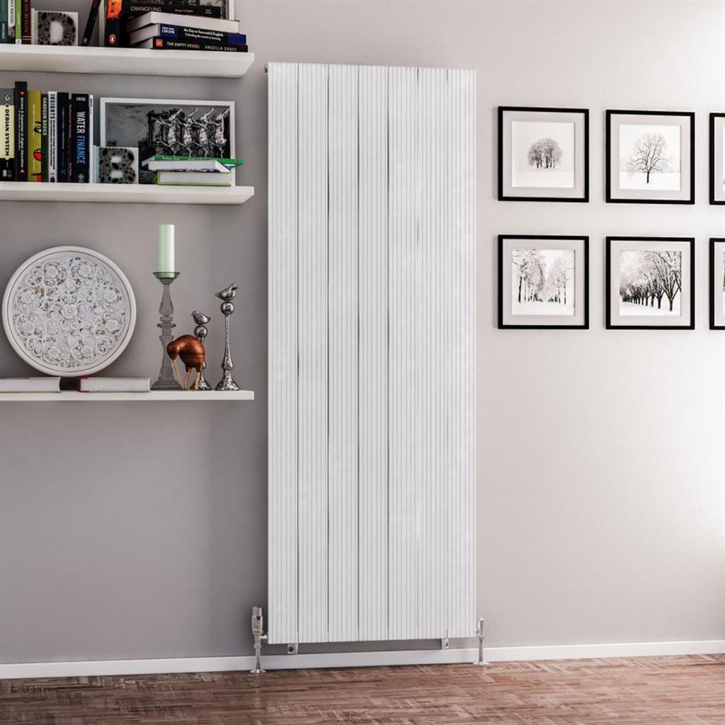 Mersey 1800 x 660 Aluminium Radiator Matt White
