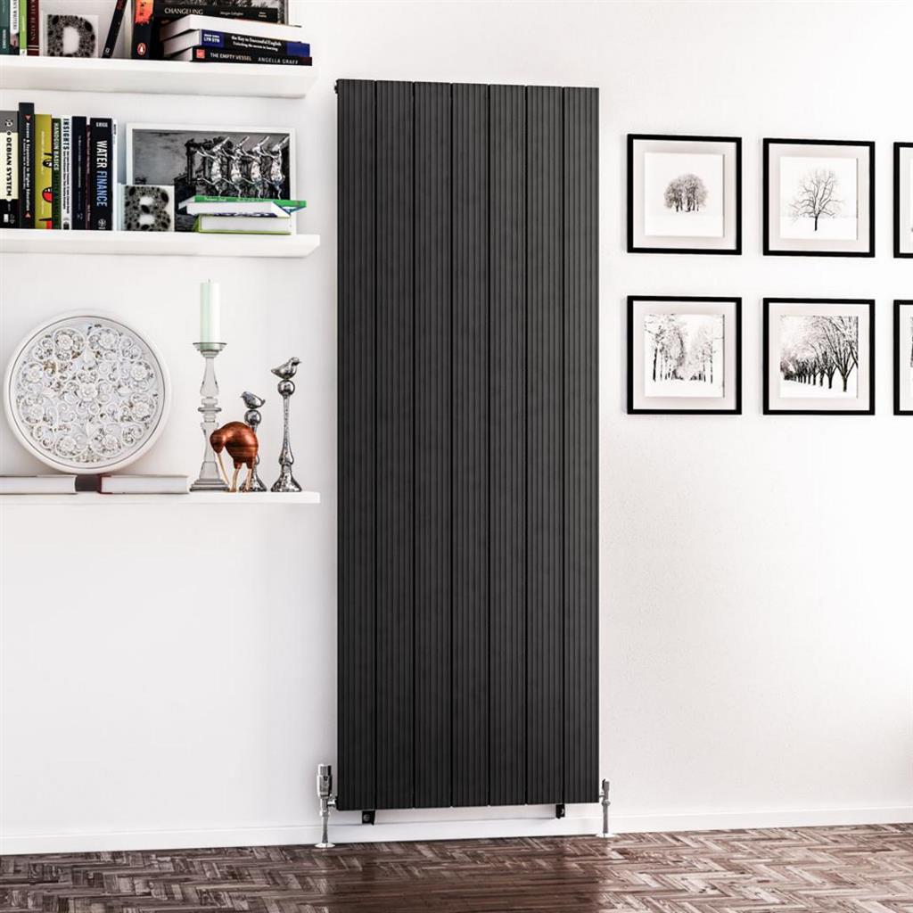 Mersey 1800 x 660 Aluminium Radiator Matt Anthracite