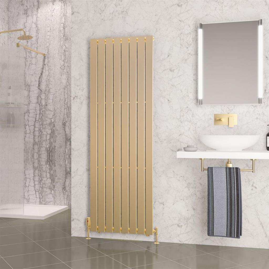 Warrington 1800 x 604 Radiator Type10 Brushed Brass