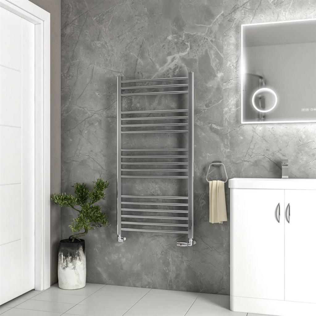 Wendover Straight Stainless Steel Multirail 1200 x 600 Mirror Polished