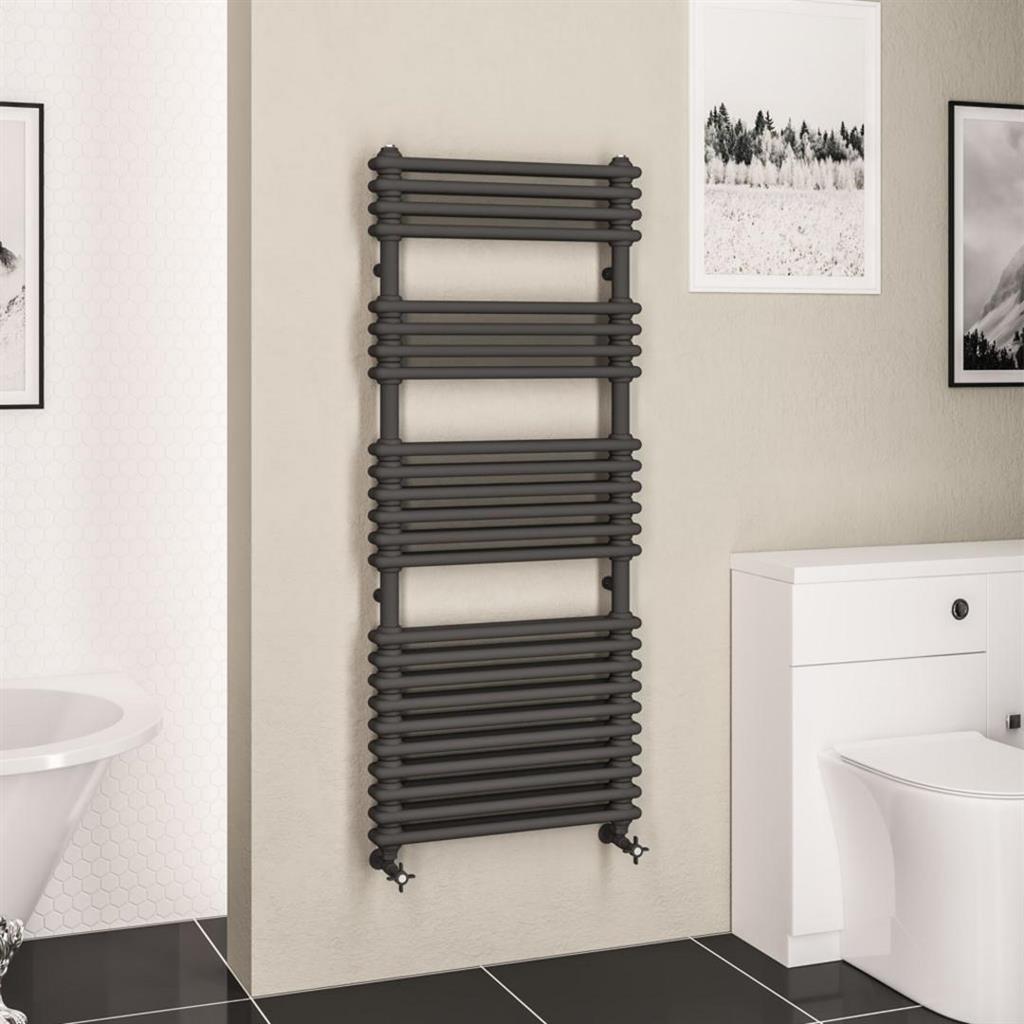 Imperia 2 Column Multirail 1430 x 600mm Matt Anthracite