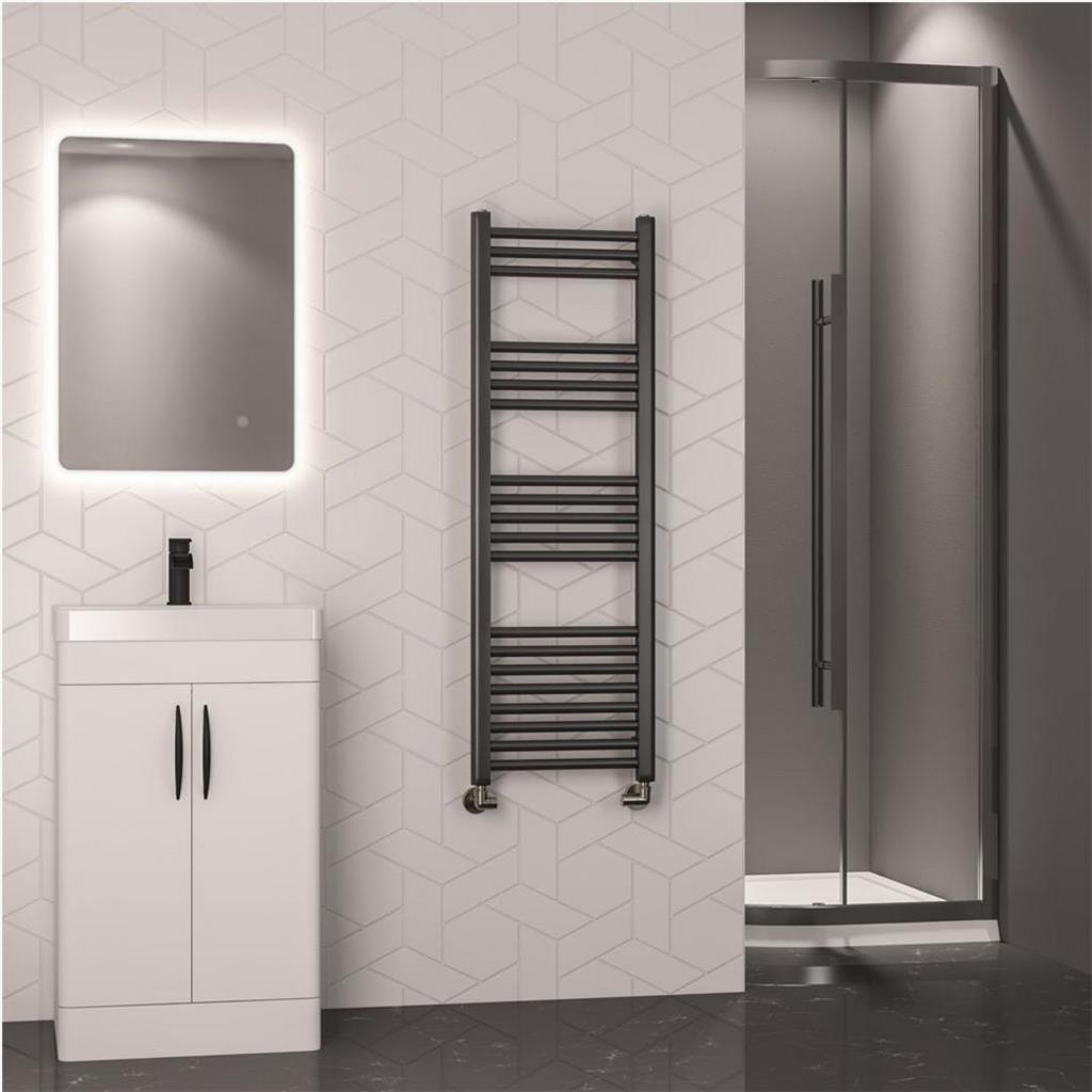 Wendover Straight Multirail 1200 x 400 Brushed Gunmetal