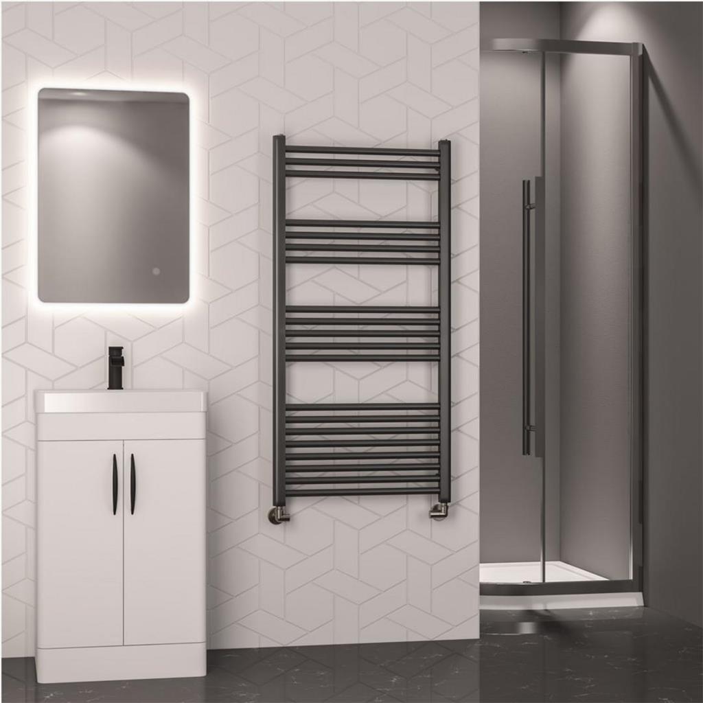 Wendover Straight Multirail 1200 x 600 Brushed Gunmetal