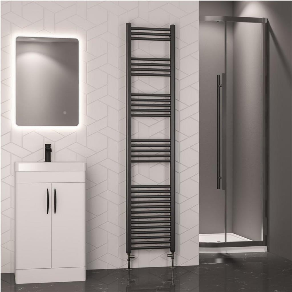 Wendover Straight Multirail 1800 x 400 Brushed Gunmetal