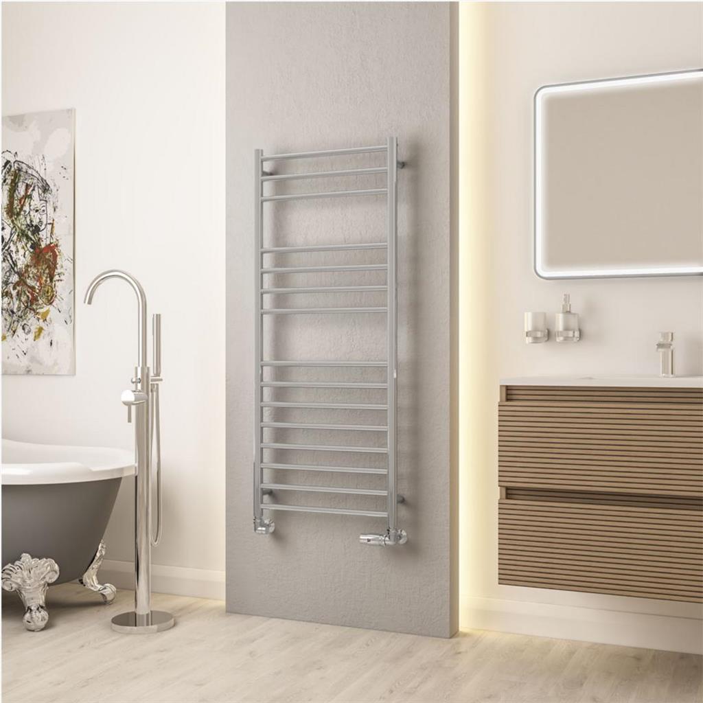 Violla II 1210 x 500 Stainless Steel Towel Rail Mirror Polished