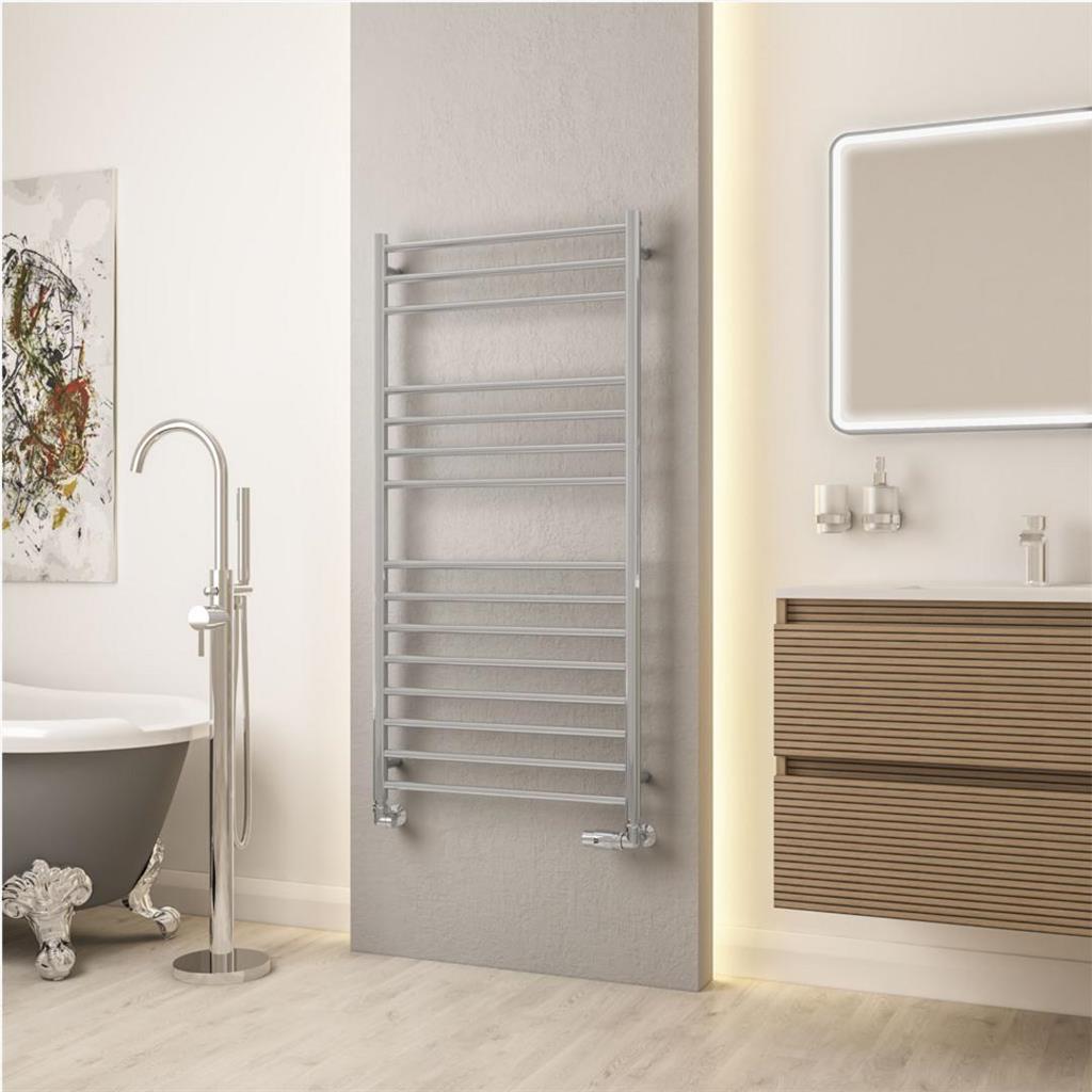 Violla II 1210 x 600 Stainless Steel Towel Rail Mirror Polished