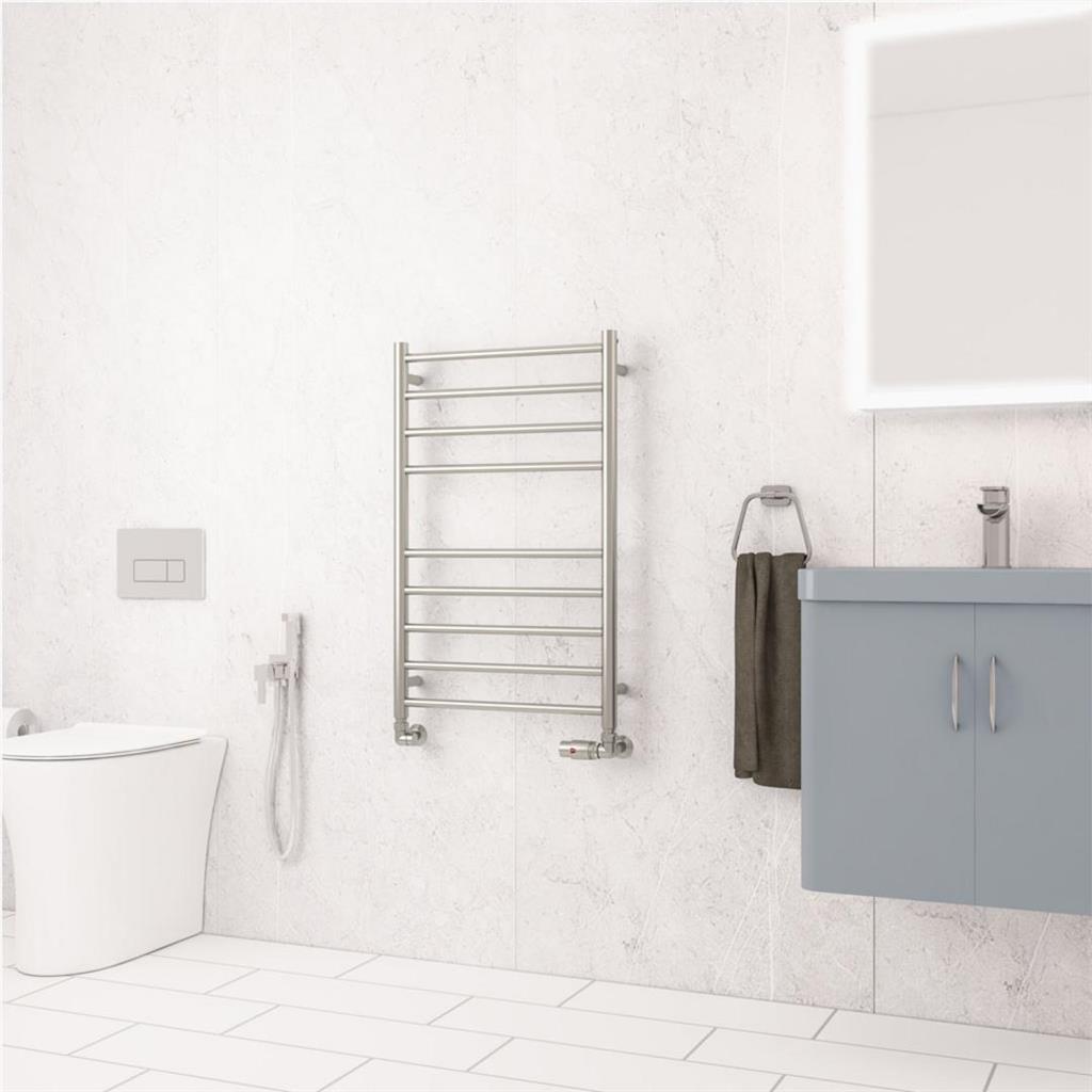 Violla II 790 x 500 Stainless Steel Towel Rail Brushed