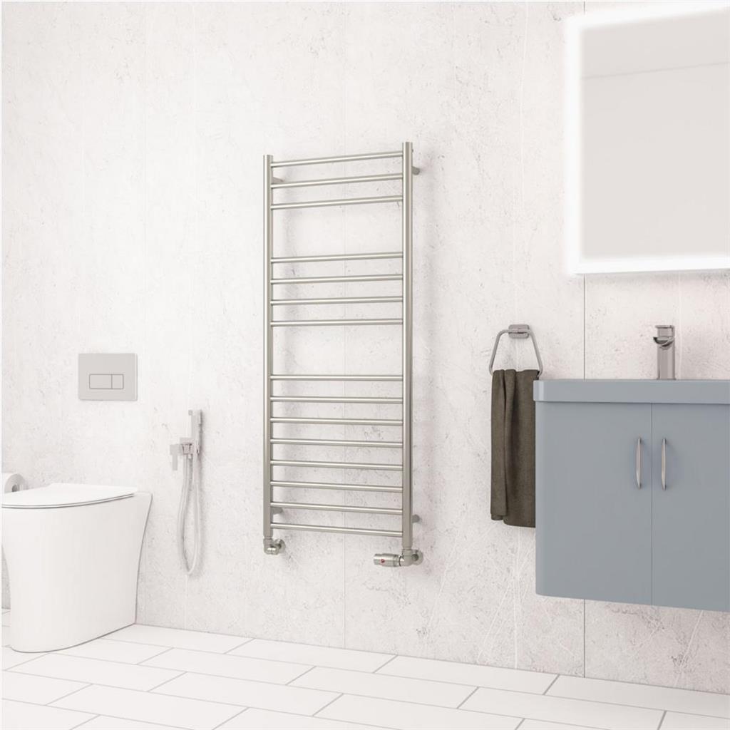 Violla II 1210 x 500 Stainless Steel Towel Rail Brushed