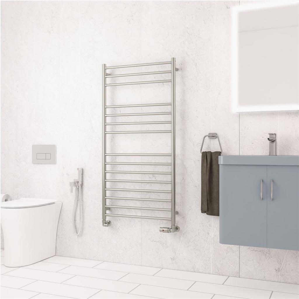 Violla II 1210 x 600 Stainless Steel Towel Rail Brushed