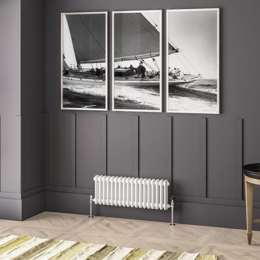 Imperia 2 Column Radiator 300 x 830mm Gloss White