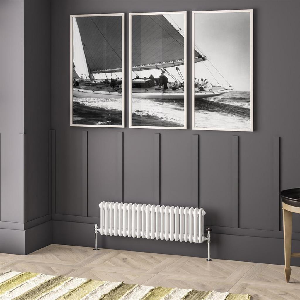 Imperia 2 Column Radiator 300 x 1010mm Gloss White