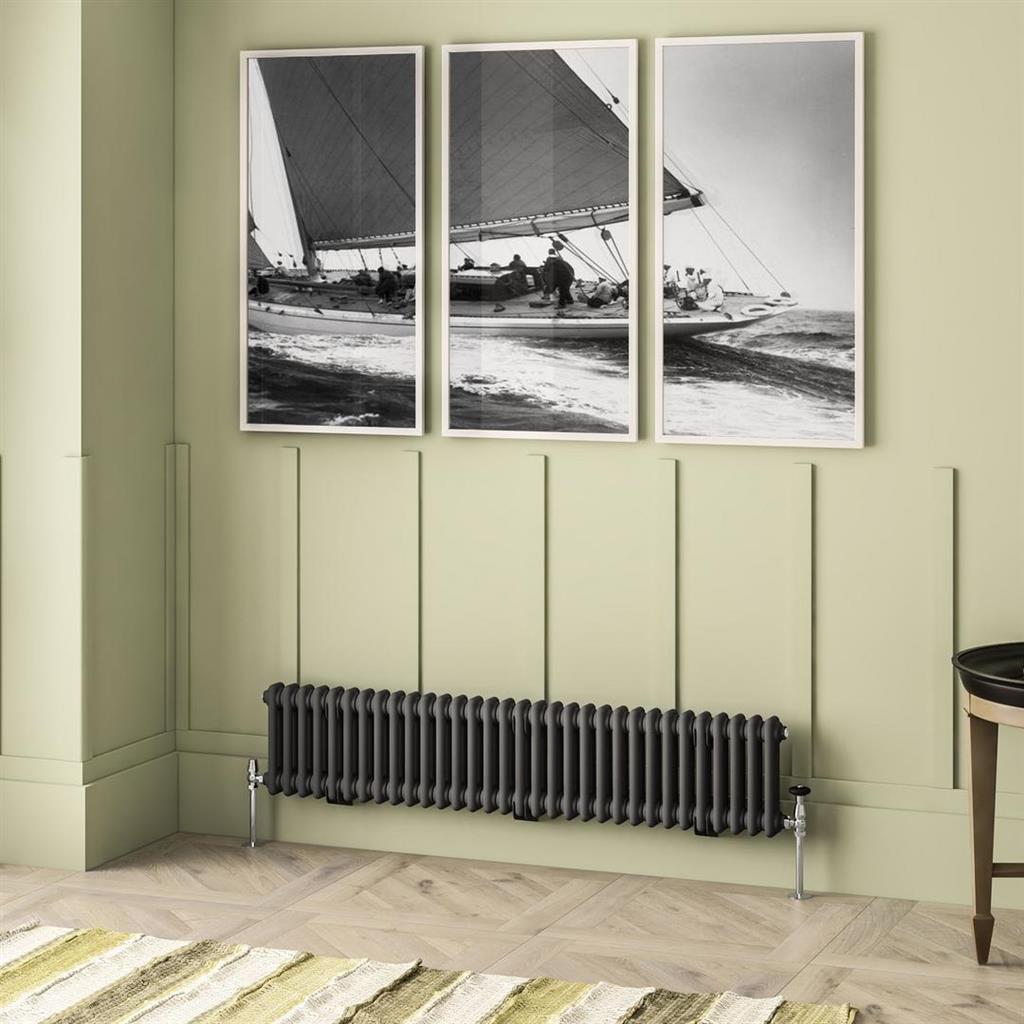Imperia 2 Column Radiator 300 x 1460mm Matt Anthracite