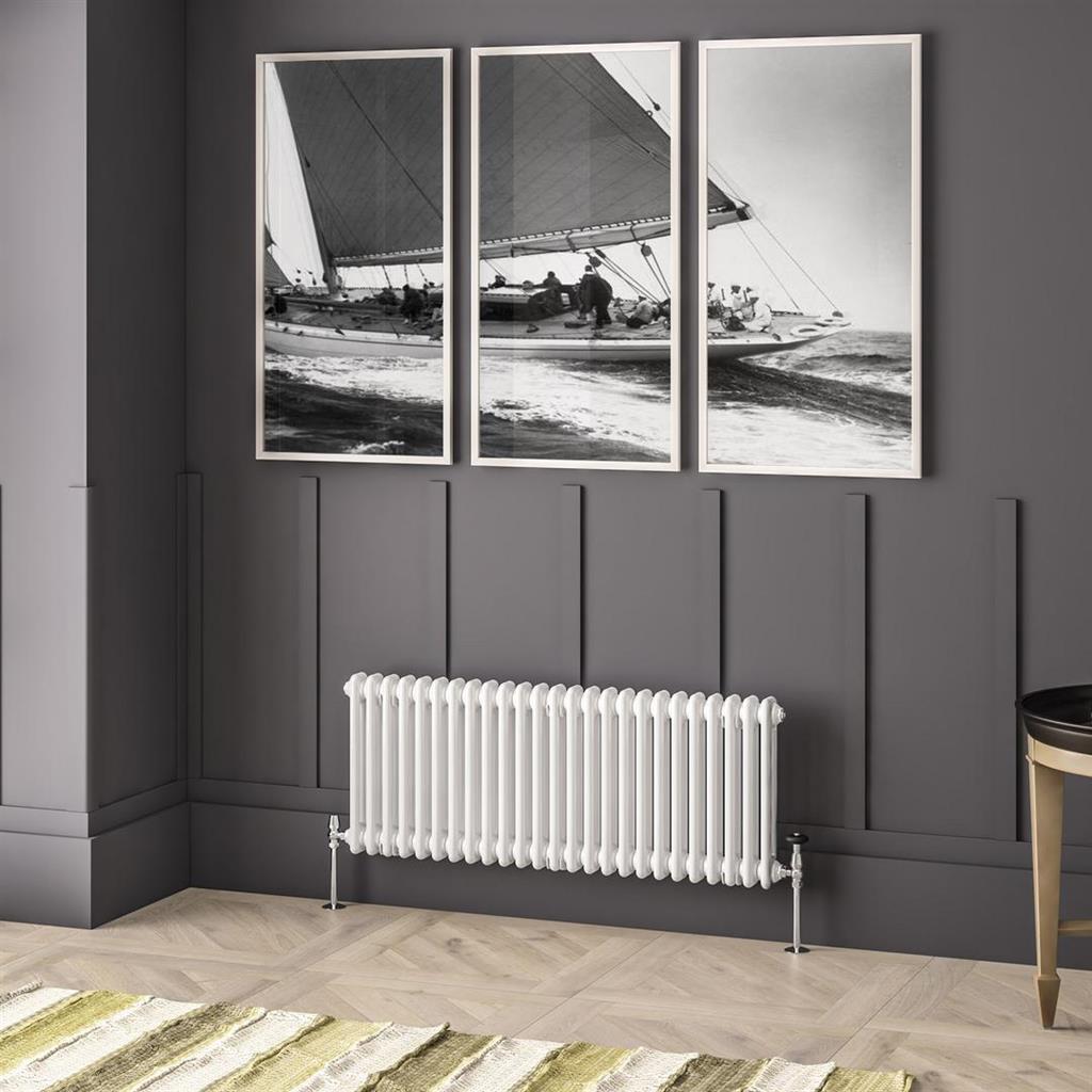 Imperia 2 Column Radiator 450 x 1145mm Gloss White