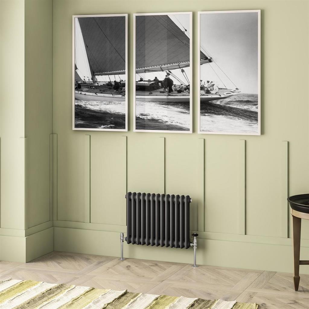 Imperia 2 Column Radiator 450 x 605mm Matt Anthracite