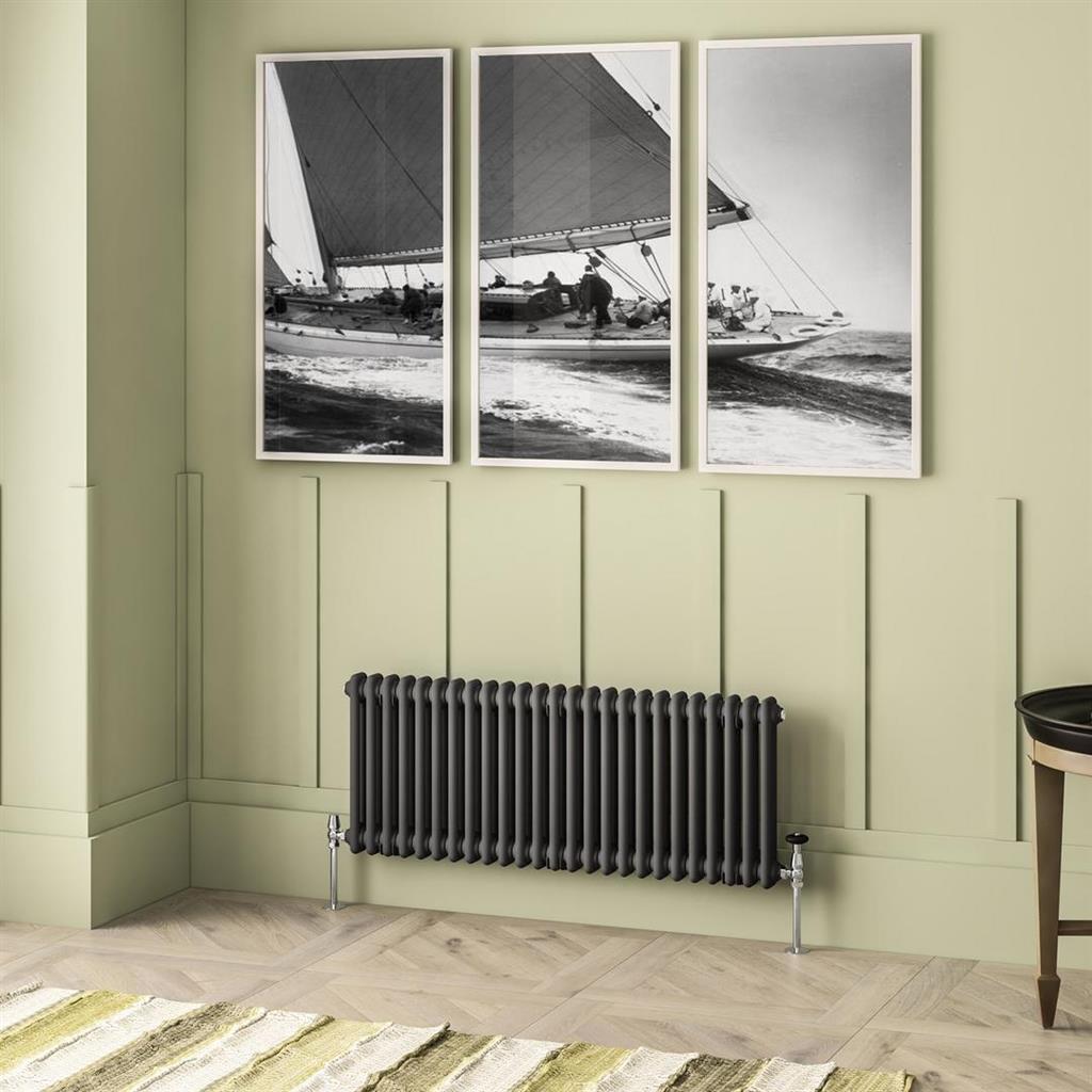 Imperia 2 Column Radiator 450 x 1145mm Matt Anthracite