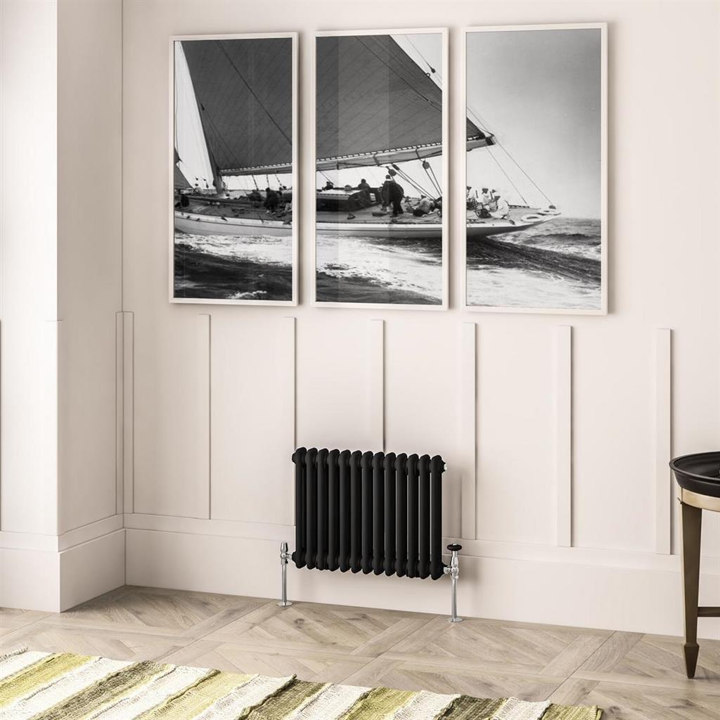 Imperia 2 Column Radiator 450 x 605mm Matt Black
