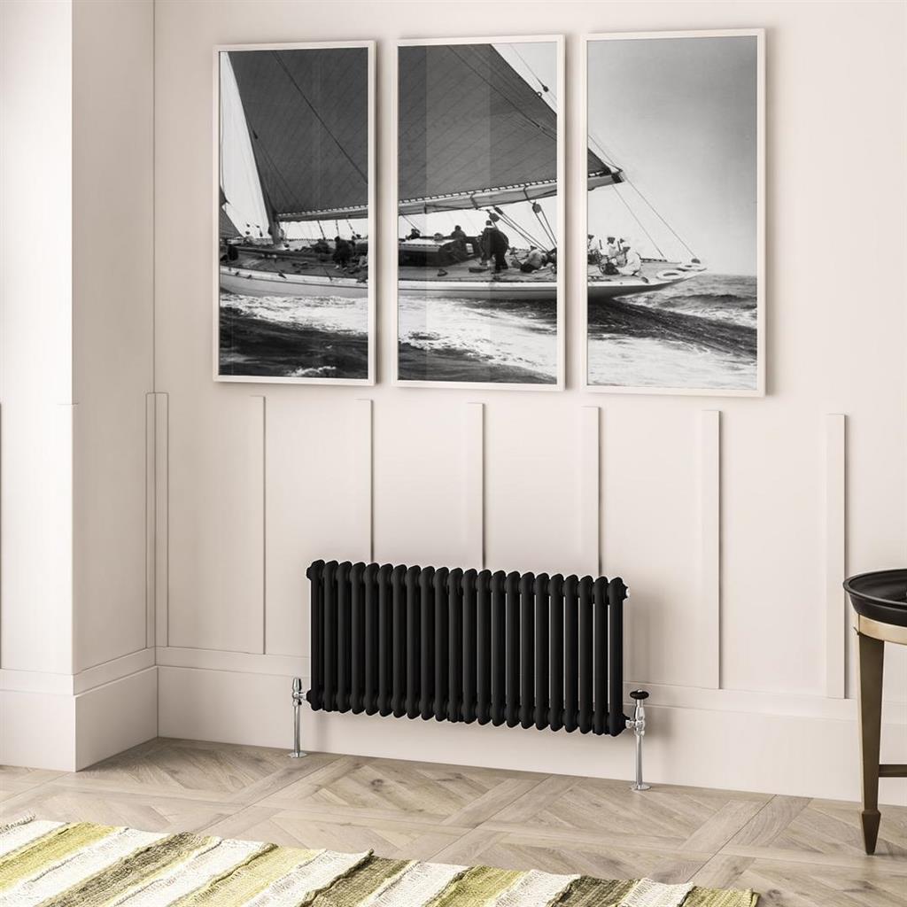Imperia 2 Column Radiator 450 x 1010mm Matt Black
