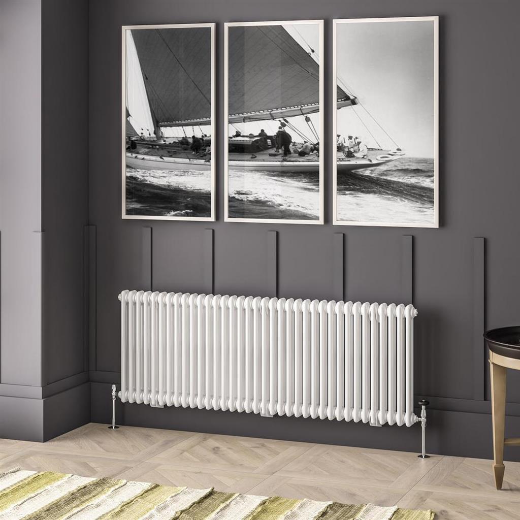 Imperia 2 Column Radiator 600 x 1640mm Gloss White