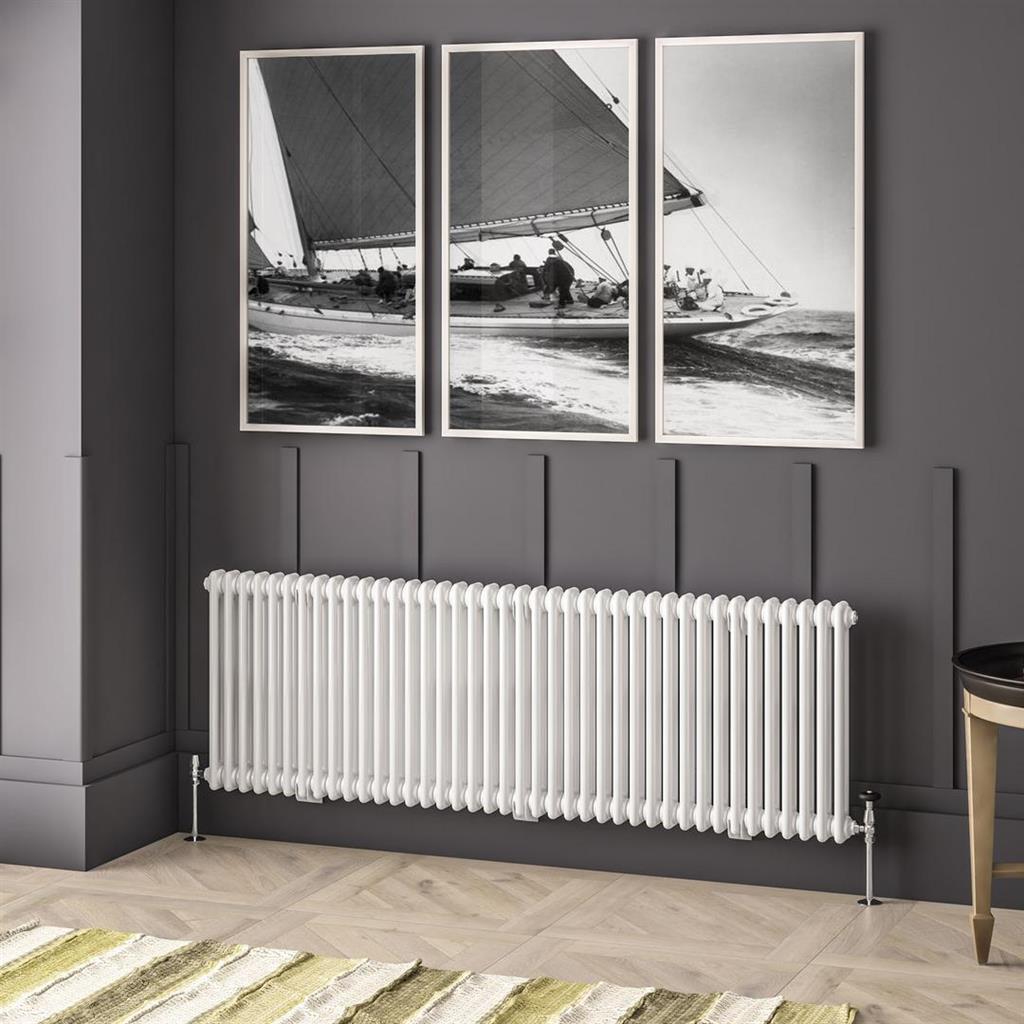 Imperia 2 Column Radiator 600 x 1820mm Gloss White
