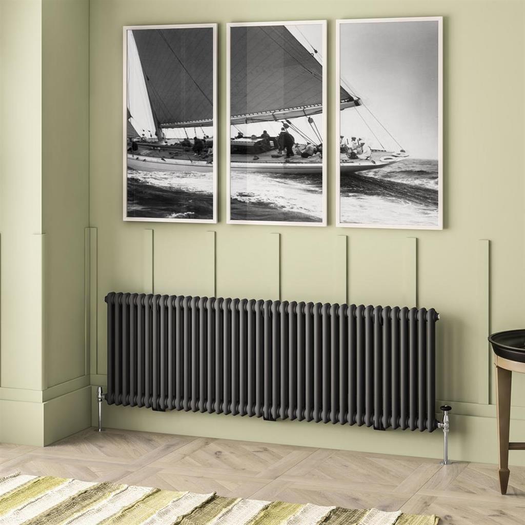 Imperia 2 Column Radiator 600 x 1820mm Matt Anthracite