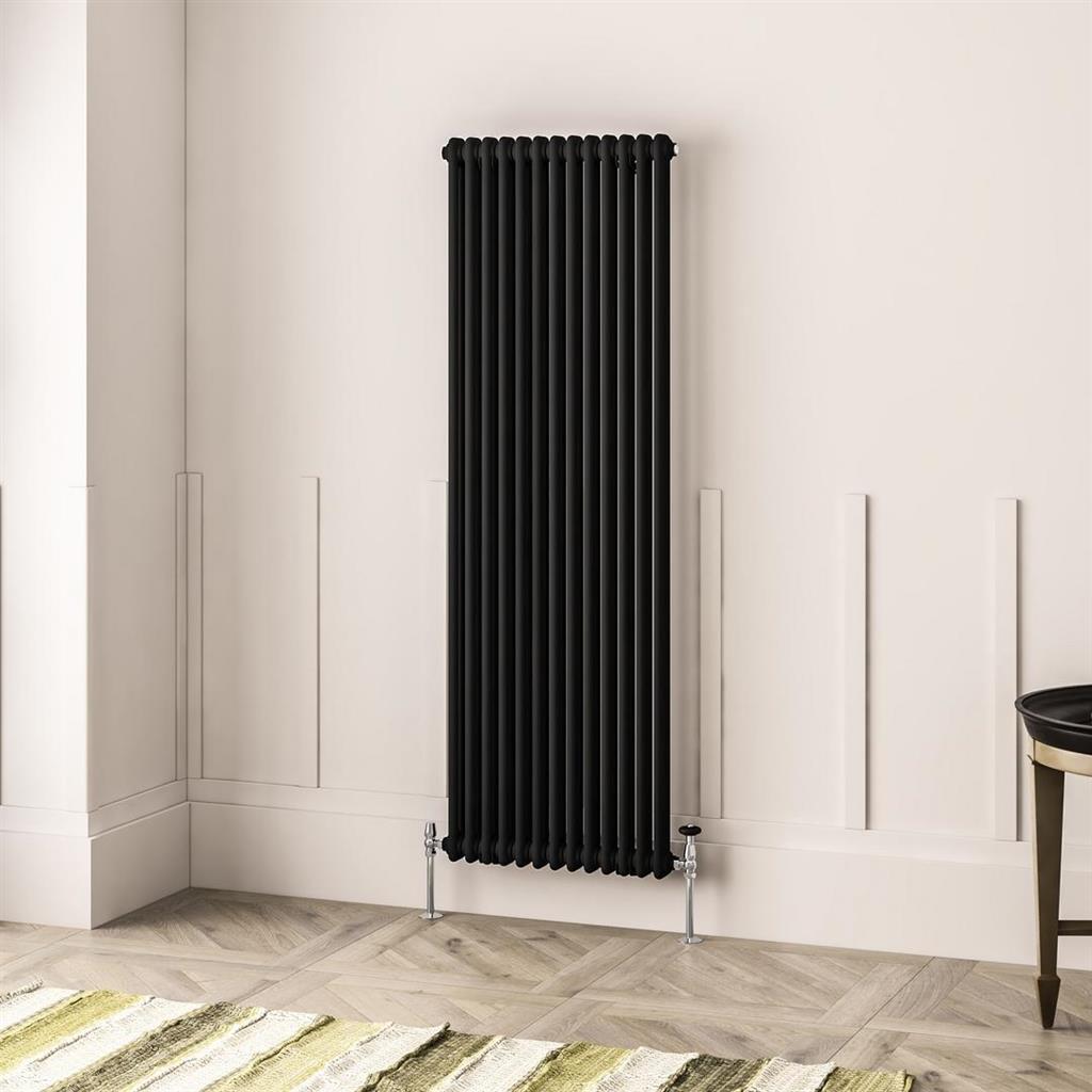 Imperia 2 Column Radiator 1800 x 605mm Matt Black