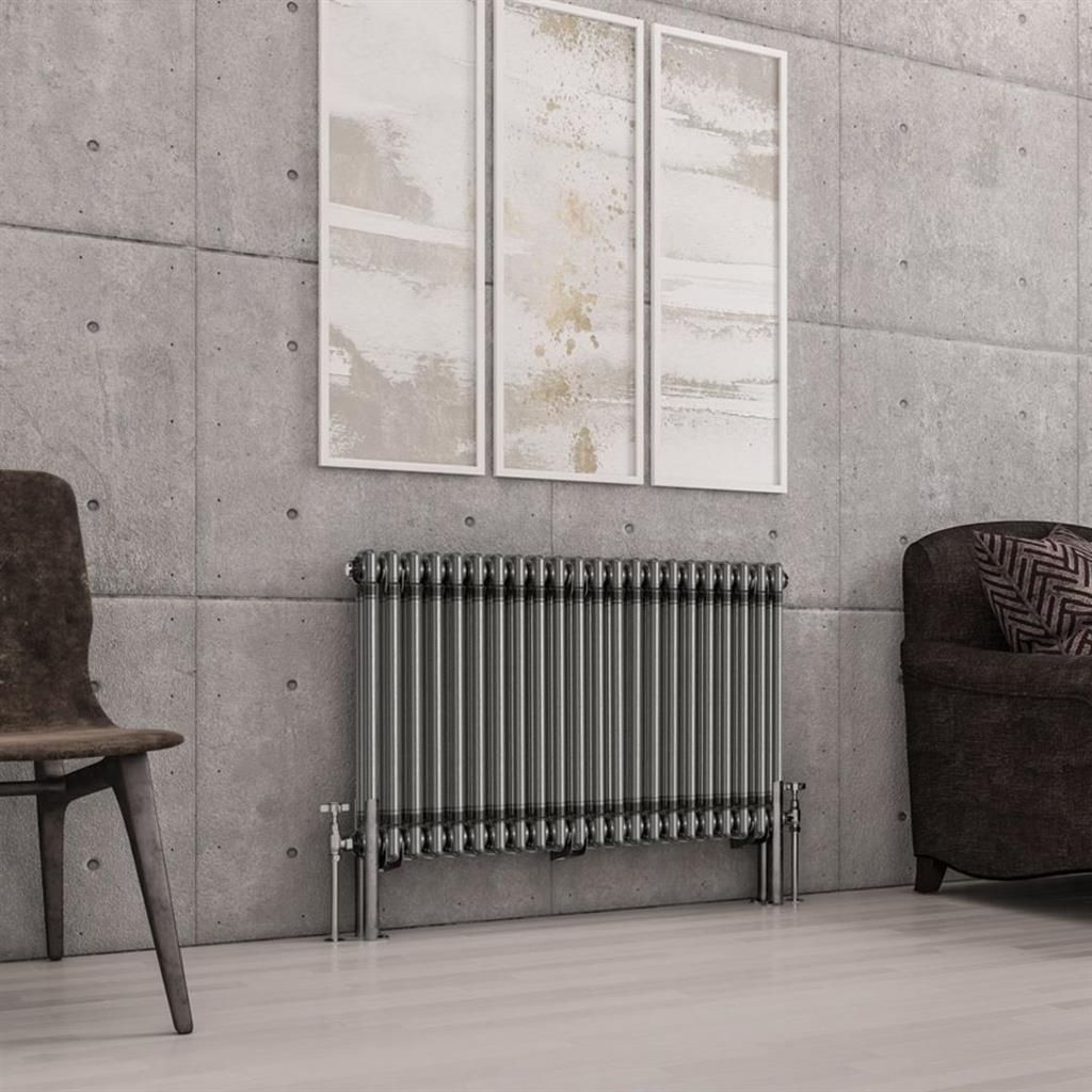 Imperia 2 Column Radiator 600 x 1010mm Bare Metal