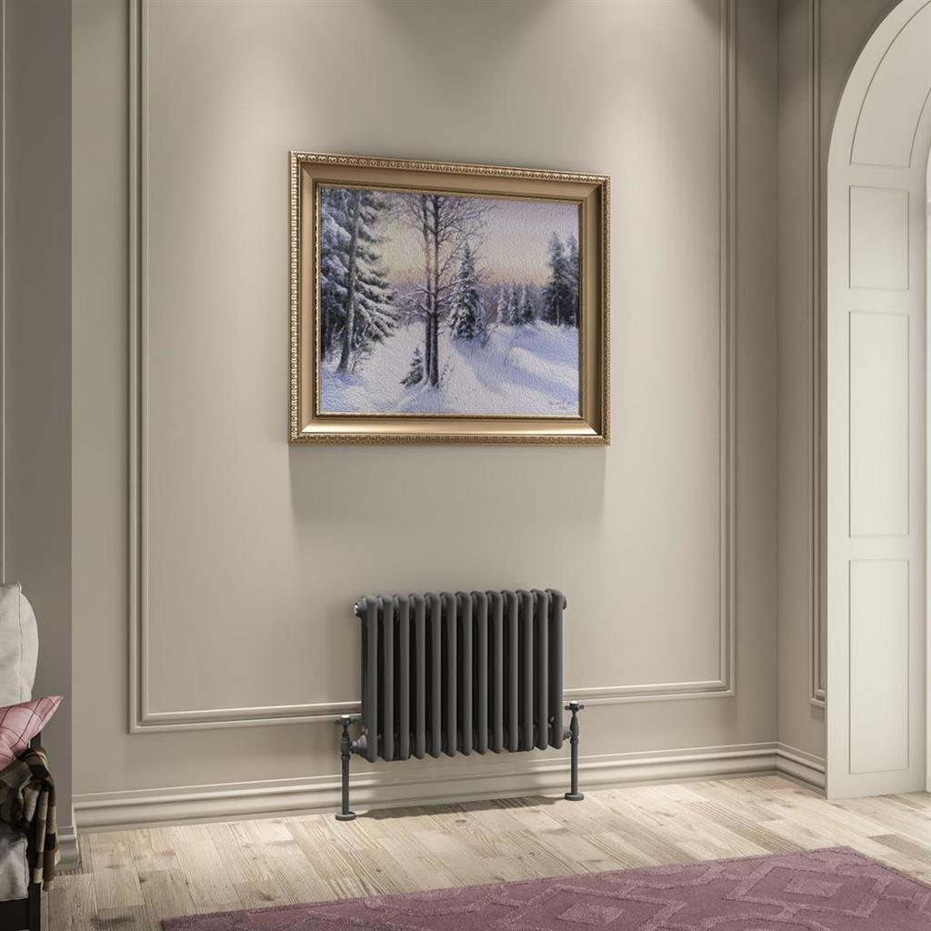 Imperia 3 Column Radiator 450 x 605mm Matt Anthracite