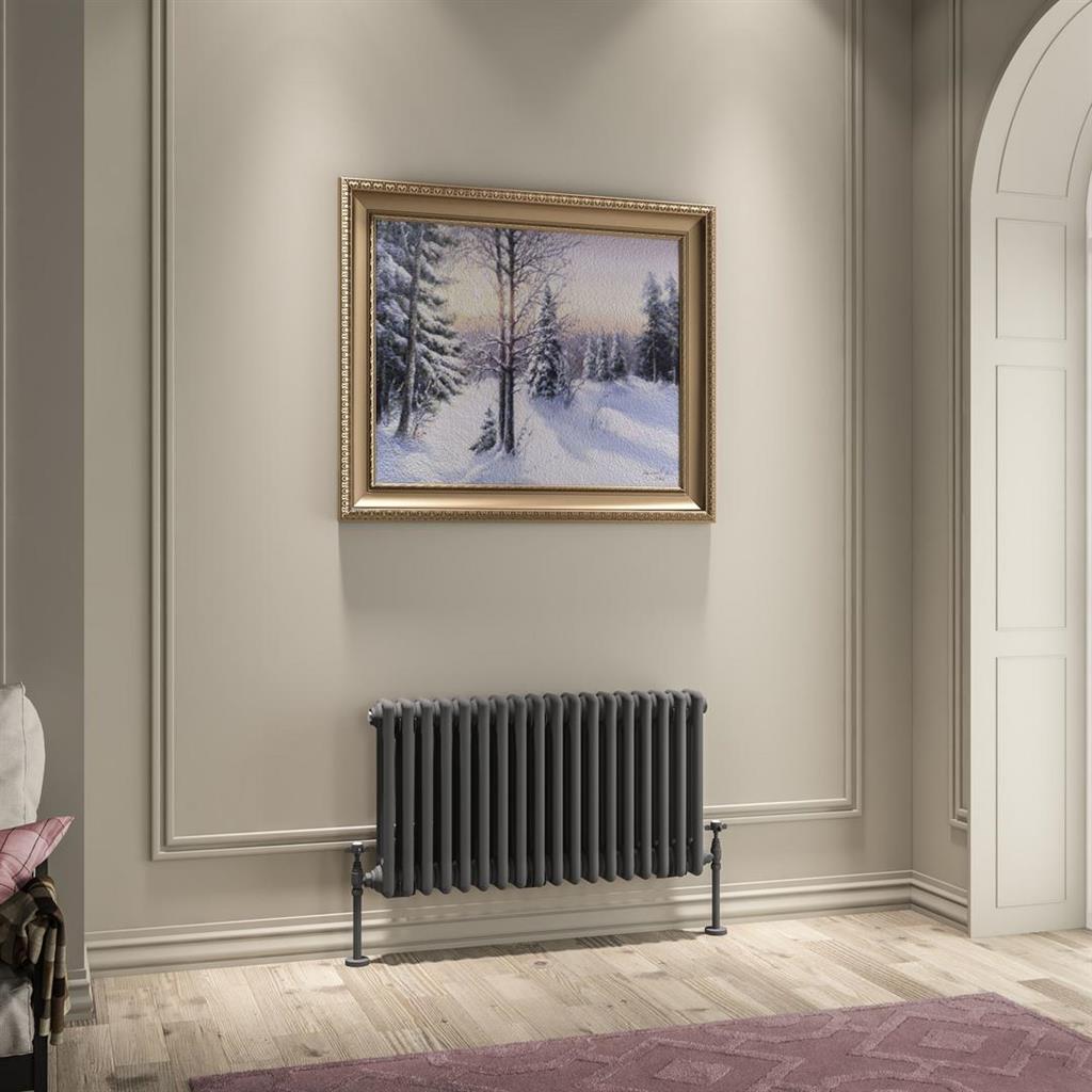 Imperia 3 Column Radiator 450 x 830mm Matt Anthracite
