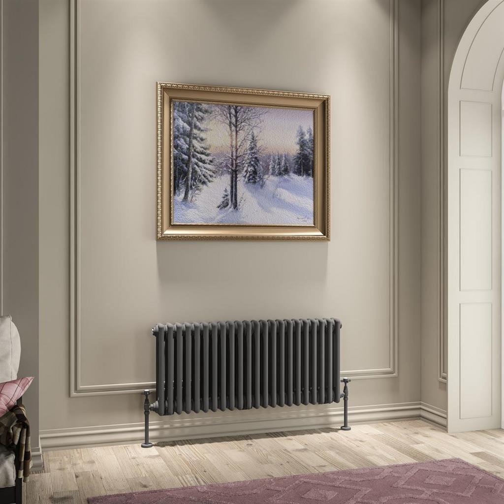 Imperia 3 Column Radiator 450 x 1010mm Matt Anthracite