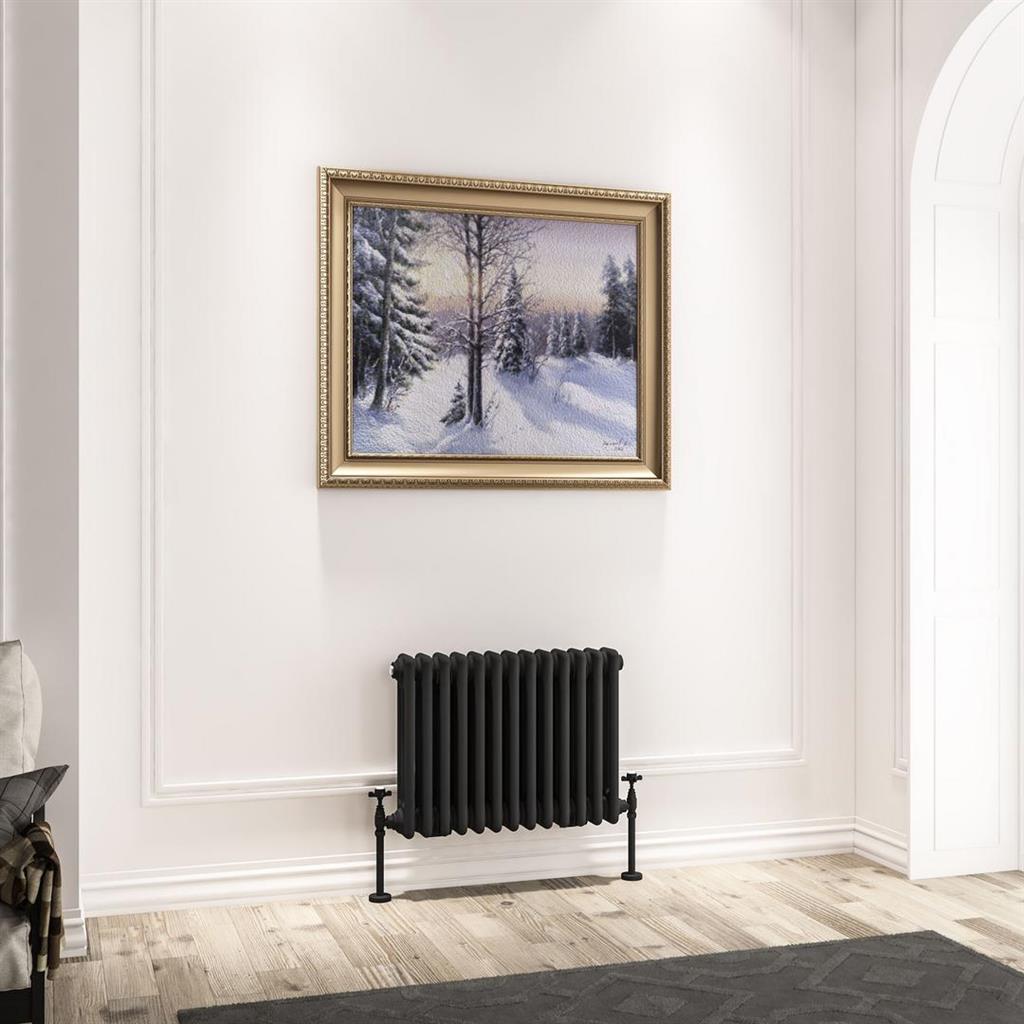 Imperia 3 Column Radiator 450 x 605mm Matt Black
