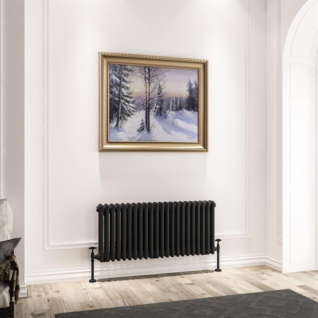 Imperia 3 Column Radiator 450 x 1010mm Matt Black
