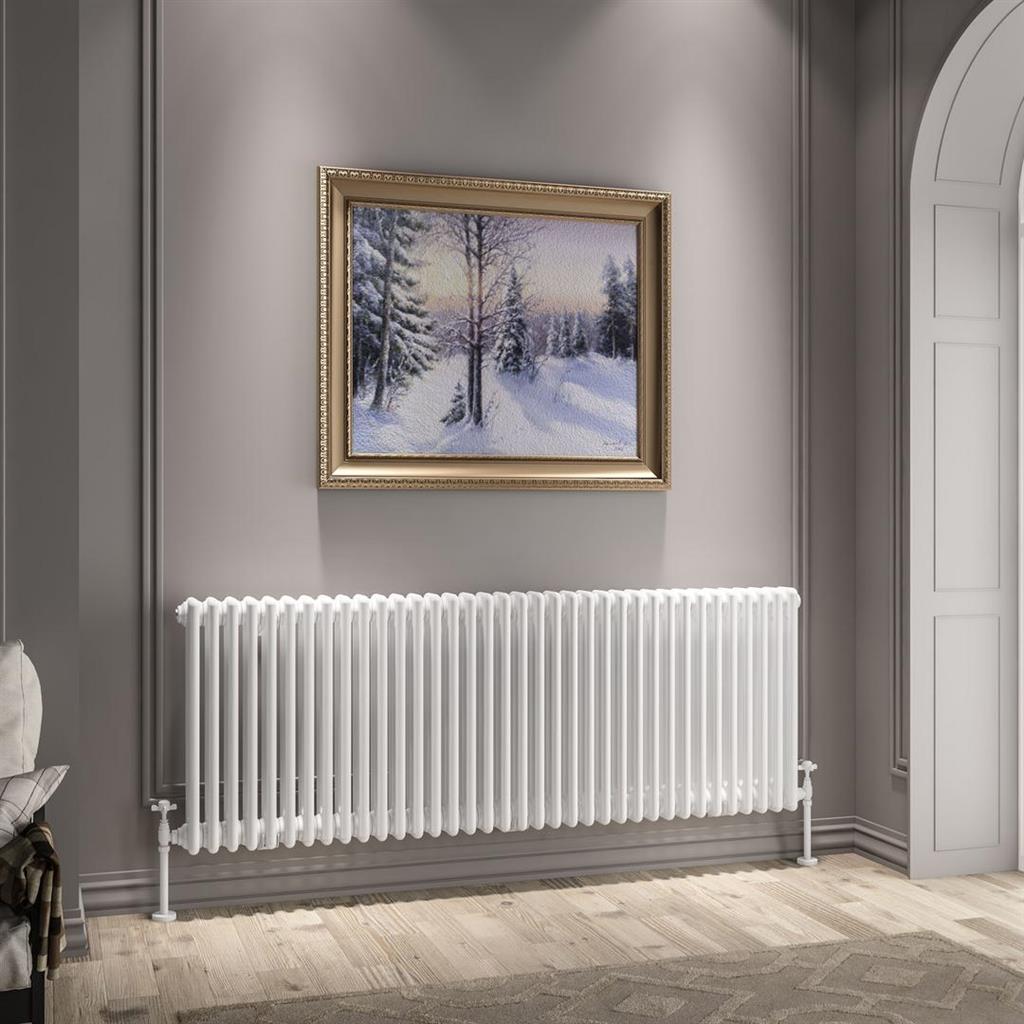 Imperia 3 Column Radiator 600 x 1640mm Gloss White