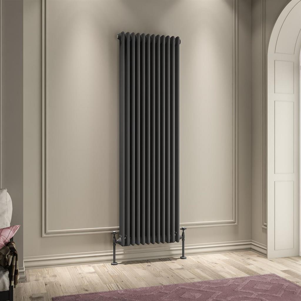 Imperia 3 Column Radiator 1800 x 560mm Matt Anthracite