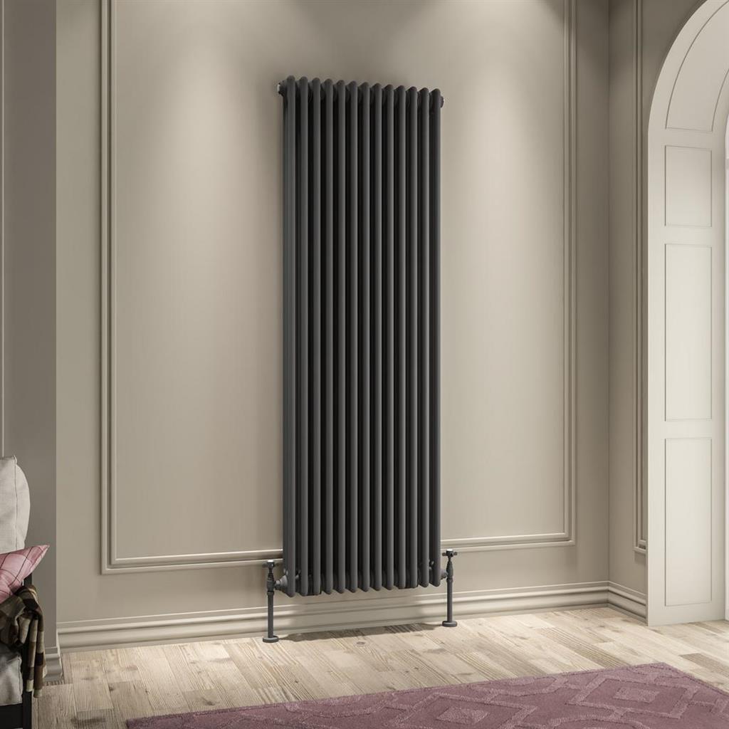 Imperia 3 Column Radiator 1800 x 605mm Matt Anthracite