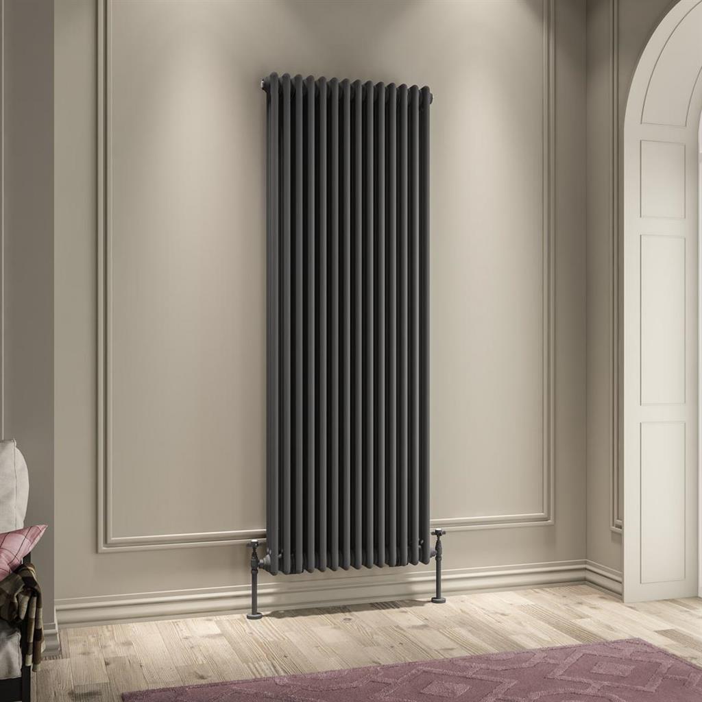 Imperia 3 Column Radiator 1800 x 650mm Matt Anthracite